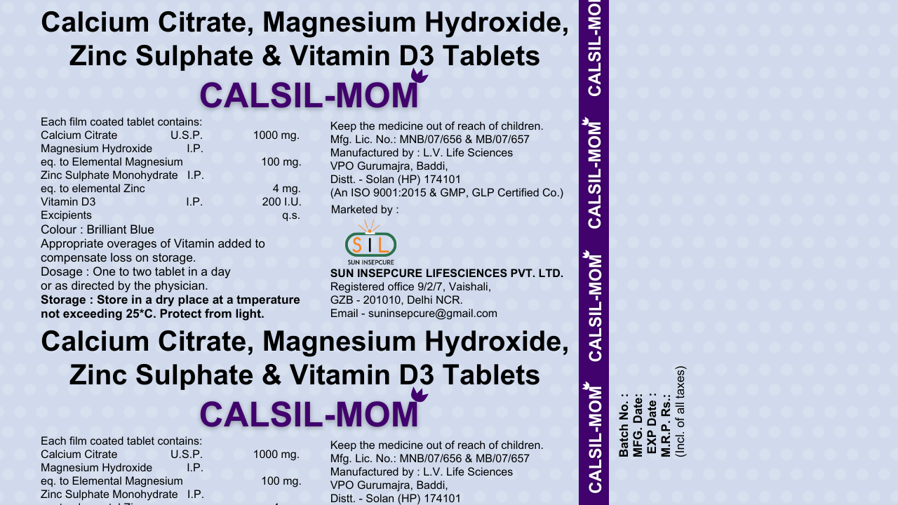 CALSIL-MOM (Pack of 15 Tablets)